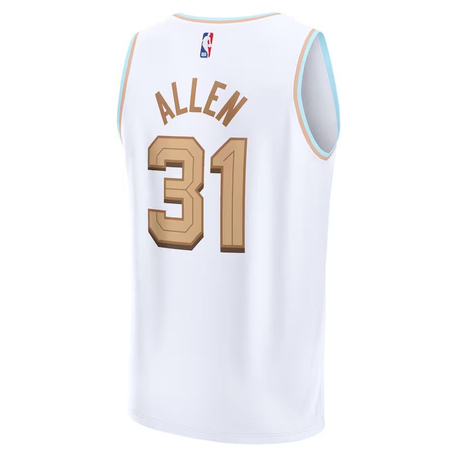Men Cleveland Cavaliers 31 Jarrett Allen Fanatics Branded White City Edition 2022-23 Fastbreak NBA Jersey
